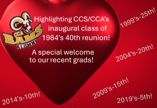 CCA Annual Alumni Reunion Banner
