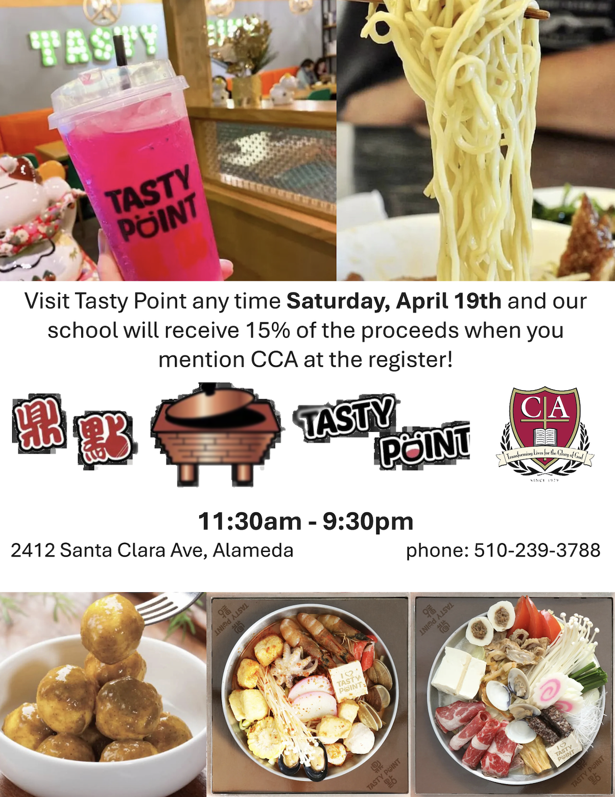 cca tastypoint fundraiser