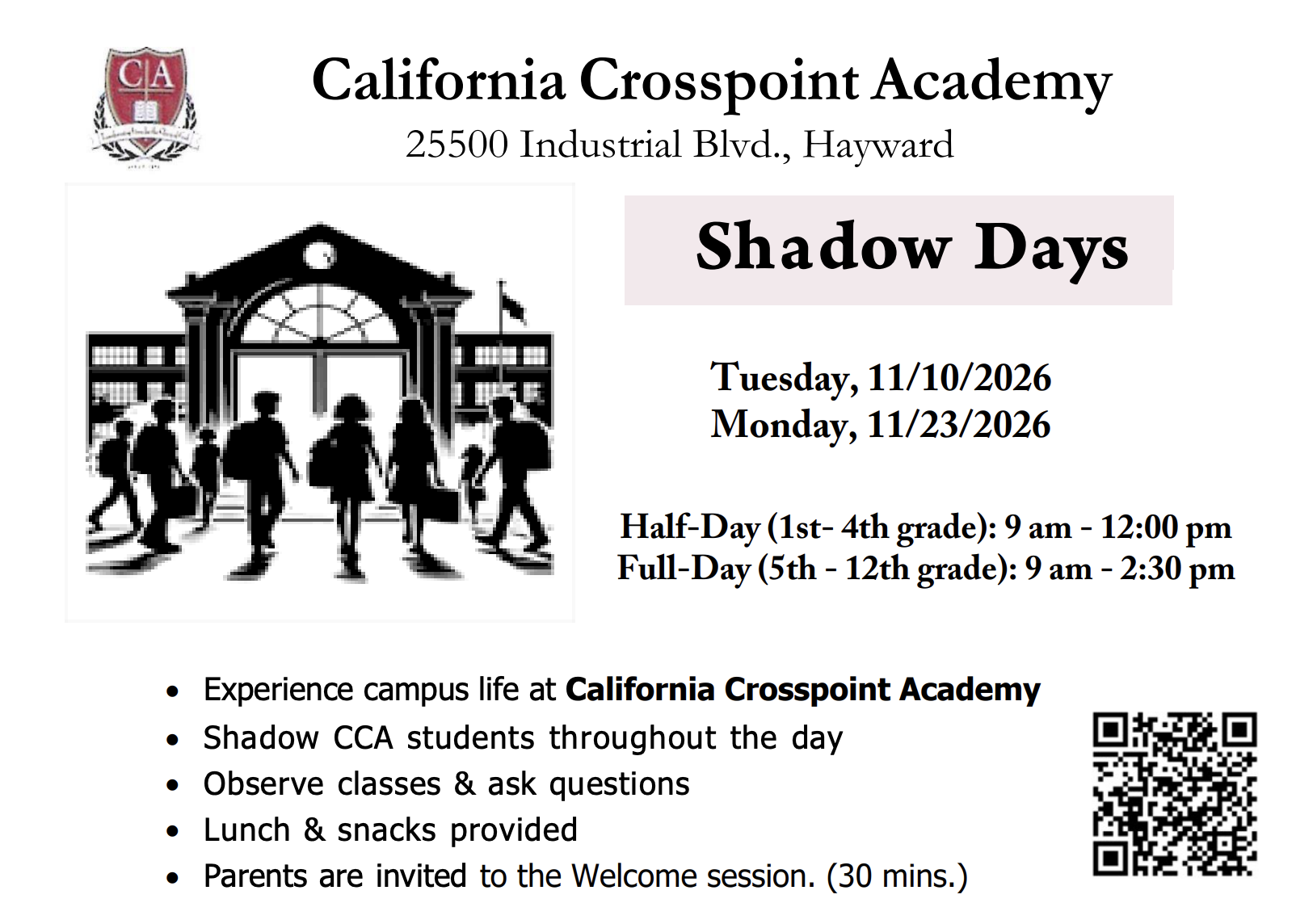 cca shadow day 2026